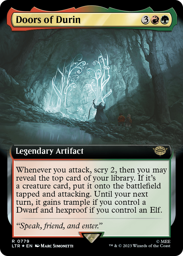 Image of Doors of Durin (Extended Art) (Surge Foil) [The Lord of the Rings: Tales of Middle-Earth]