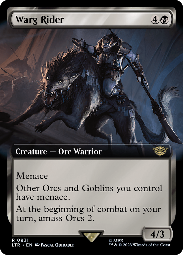 Image of Warg Rider (Extended Art) [The Lord of the Rings: Tales of Middle-Earth]