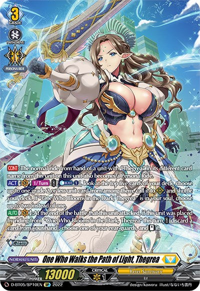 Image of One Who Walks the Path of Light, Thegrea (D-BT05/SP10EN) [Triumphant Return of the Brave Heroes]