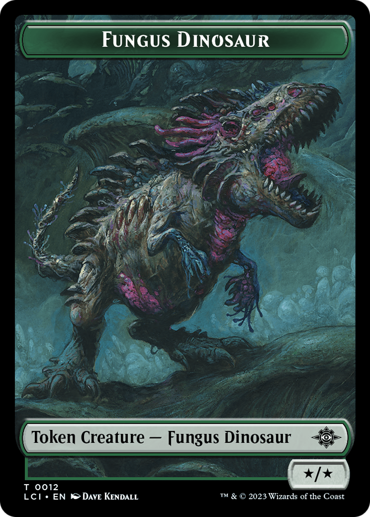 Image of Fungus Dinosaur // Skeleton Pirate Double-Sided Token [The Lost Caverns of Ixalan Tokens]