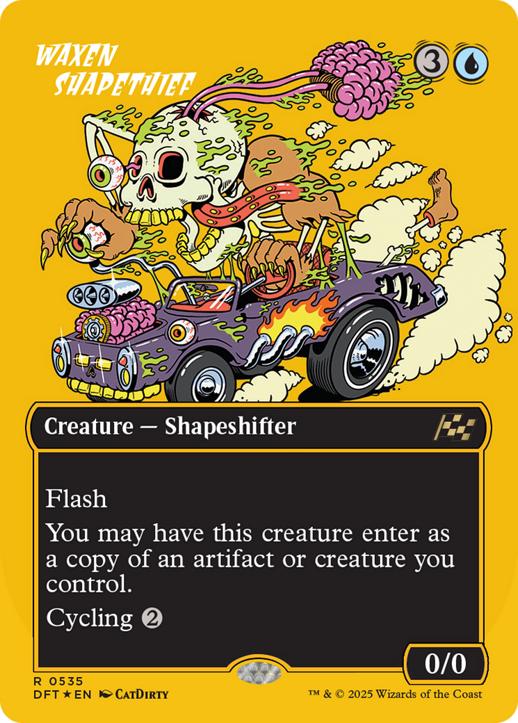 Image of Waxen Shapethief (Borderless) (First-Place Foil) [Aetherdrift]