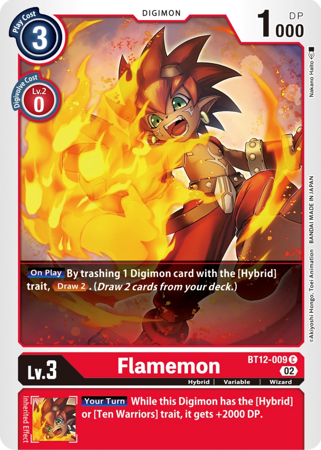 Image of Flamemon [BT12-009] [Across Time]