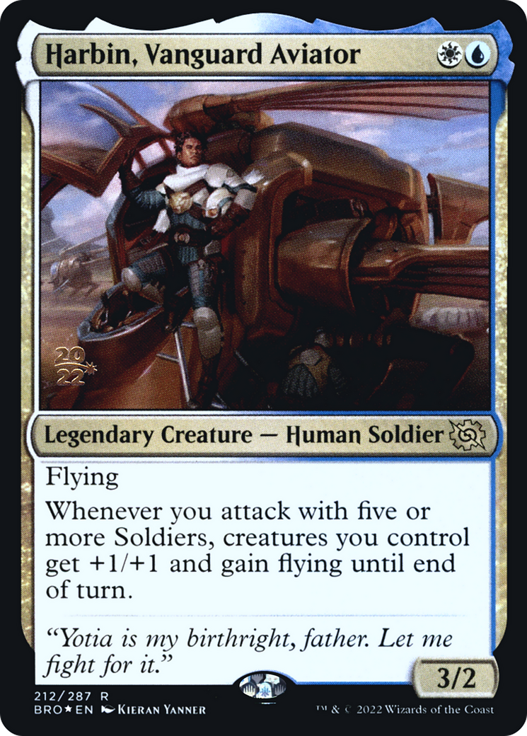 Image of Harbin, Vanguard Aviator [The Brothers' War Prerelease Promos]