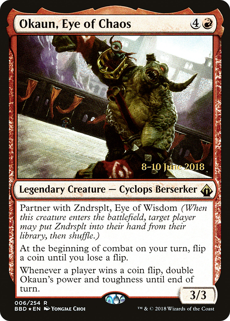 Image of Okaun, Eye of Chaos [Battlebond Prerelease Promos]