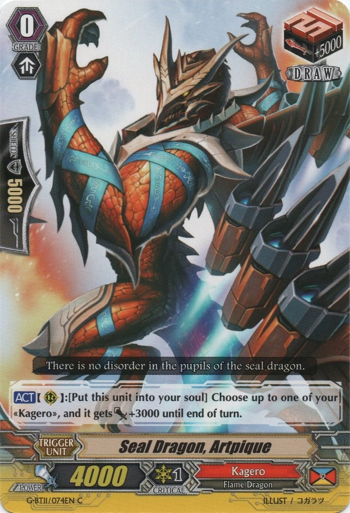 Image of Seal Dragon, Artpique (G-BT11/074EN) [Demonic Advent]