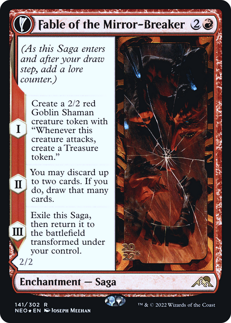 Image of Fable of the Mirror-Breaker // Reflection of Kiki-Jiki [Kamigawa: Neon Dynasty Prerelease Promos]