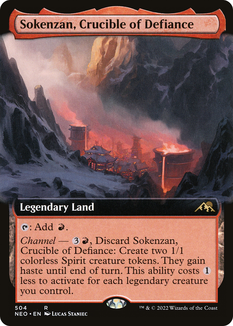 Image of Sokenzan, Crucible of Defiance (Extended Art) [Kamigawa: Neon Dynasty]