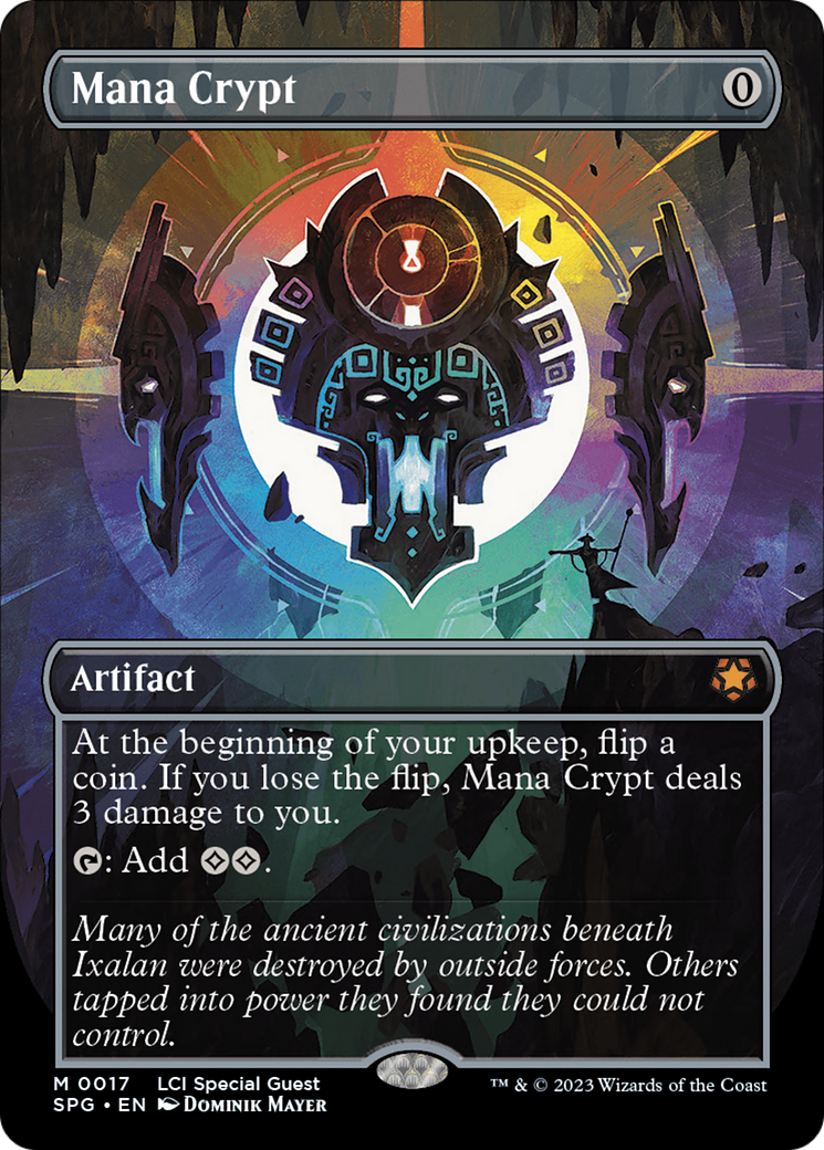 Image of Mana Crypt (Borderless) [The Lost Caverns of Ixalan Special Guests]