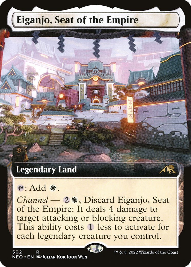 Image of Eiganjo, Seat of the Empire (Extended Art) [Kamigawa: Neon Dynasty]
