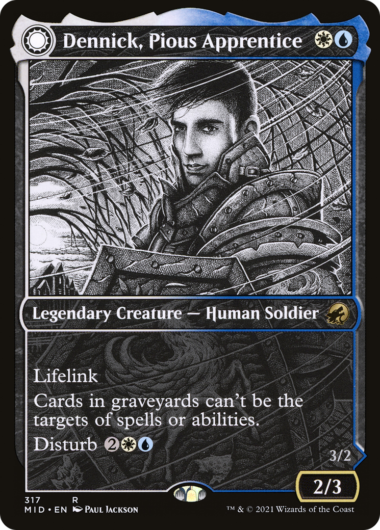 Image of Dennick, Pious Apprentice // Dennick, Pious Apparition (Showcase Eternal Night) [Innistrad: Midnight Hunt]