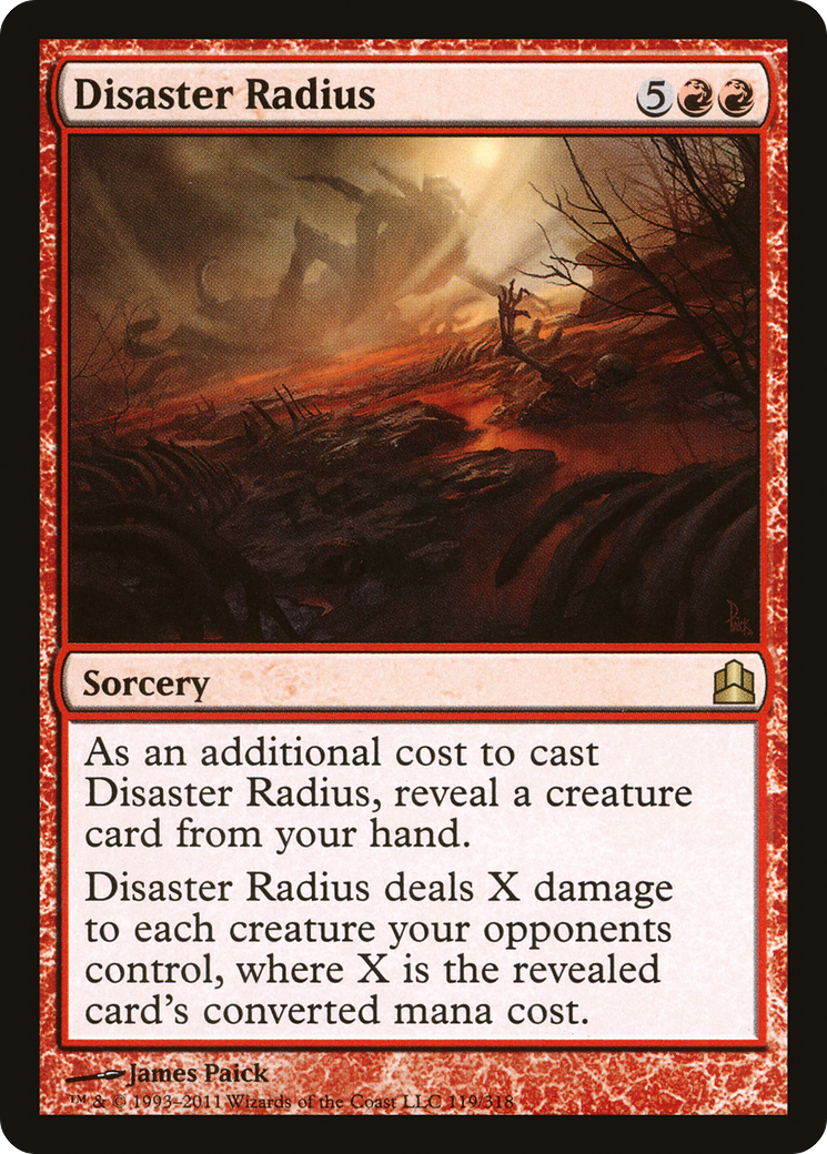 Image of Disaster Radius [Commander 2011]