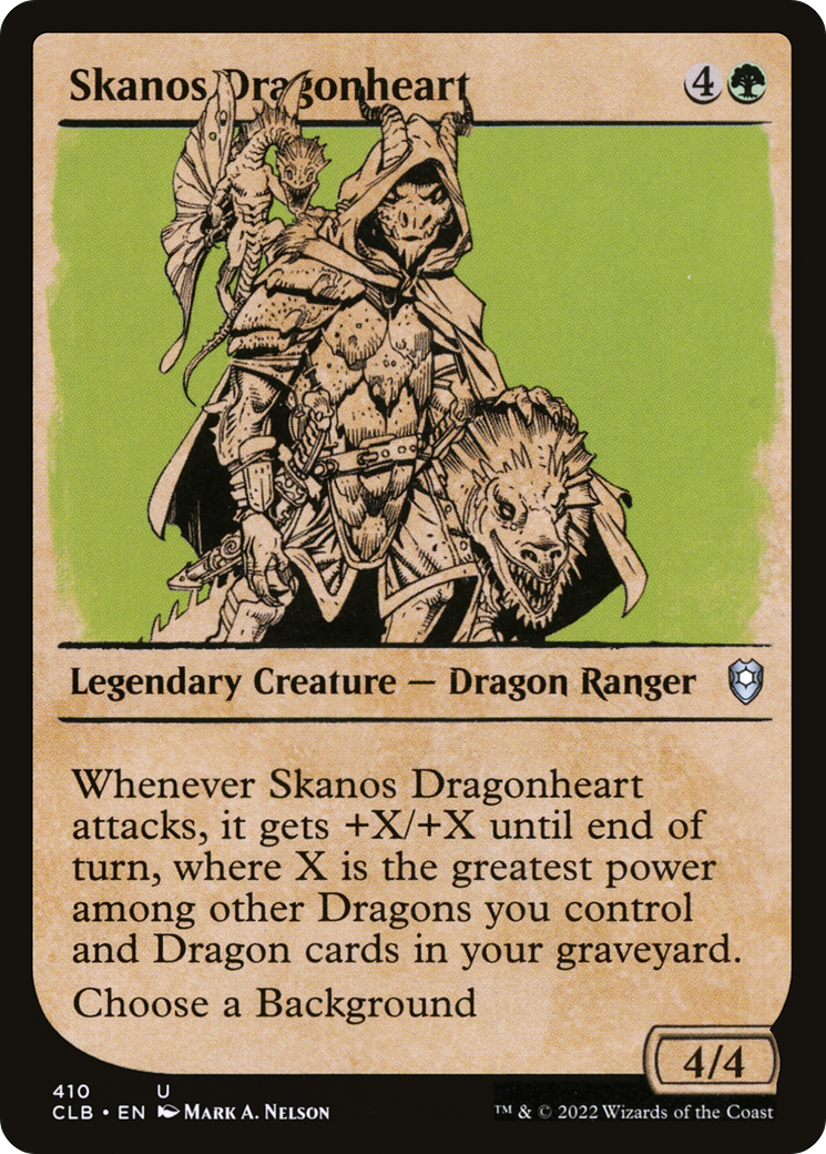 Image of Skanos Dragonheart (Showcase) [Commander Legends: Battle for Baldur's Gate]