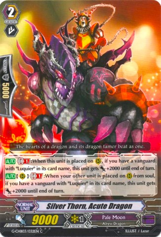 Image of Silver Thorn, Acute Dragon (G-CHB03/032EN) [Rummy Labyrinth Under the Moonlight]