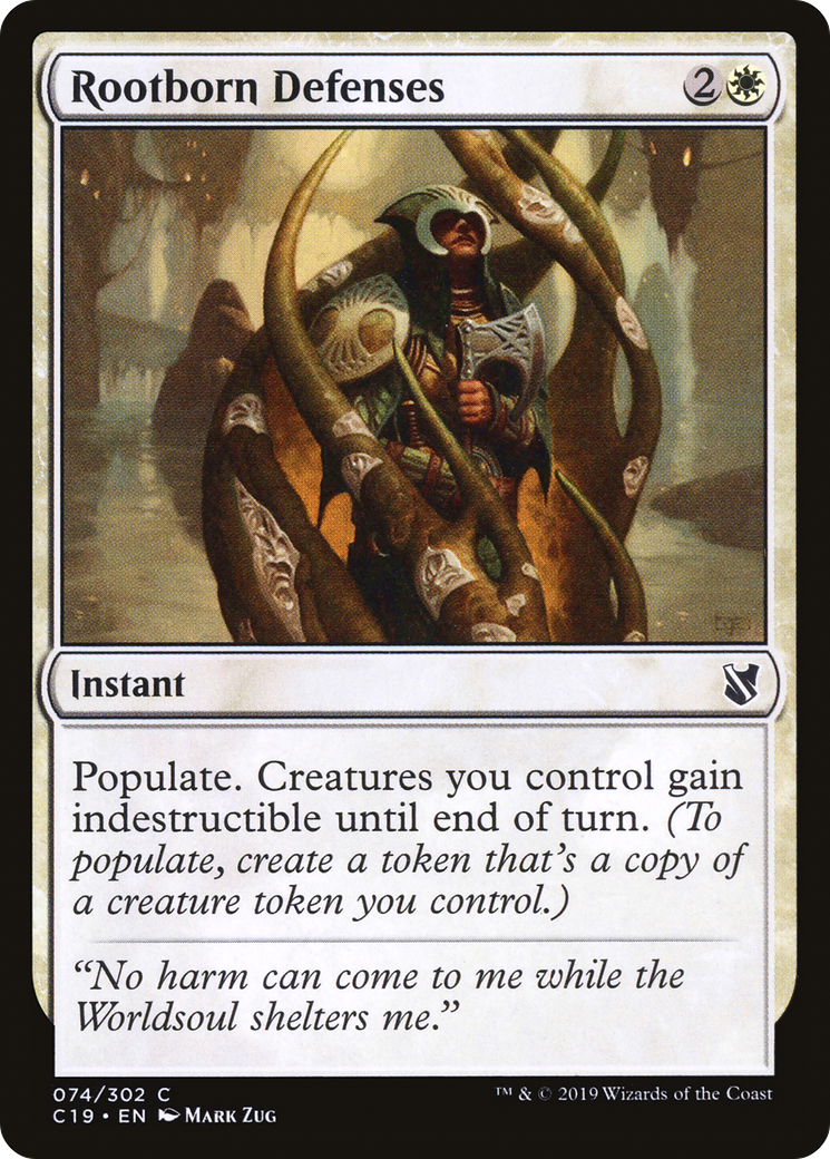 Image of Rootborn Defenses [Commander 2019]