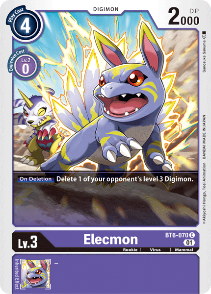 Image of Elecmon [BT6-070] [Double Diamond]