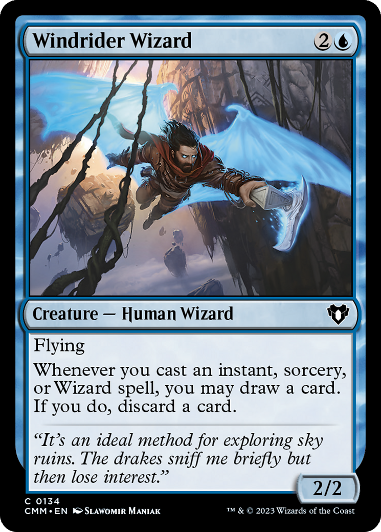 Image of Windrider Wizard [Commander Masters]