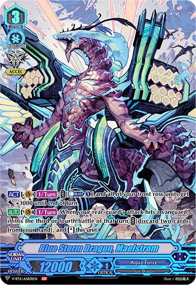 Image of Blue Storm Dragon, Maelstrom (V-BT11/ASR01EN) [Storm of the Blue Cavalry]
