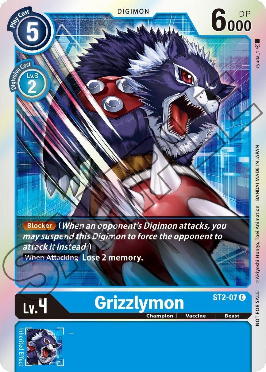 Image of Grizzlymon [ST2-07] (Event Pack 1) [Starter Deck: Cocytus Blue Promos]