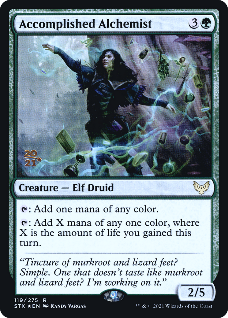 Image of Accomplished Alchemist [Strixhaven: School of Mages Prerelease Promos]