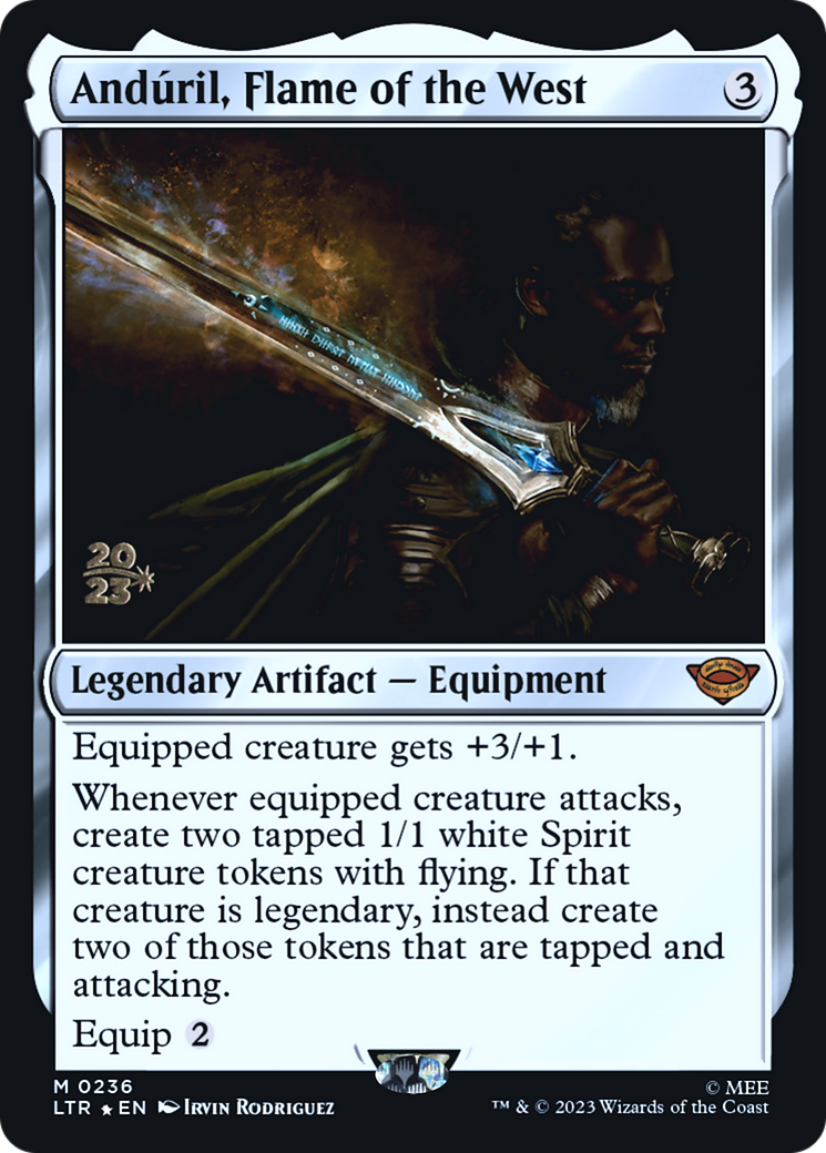 Image of Anduril, Flame of the West [The Lord of the Rings: Tales of Middle-Earth Prerelease Promos]
