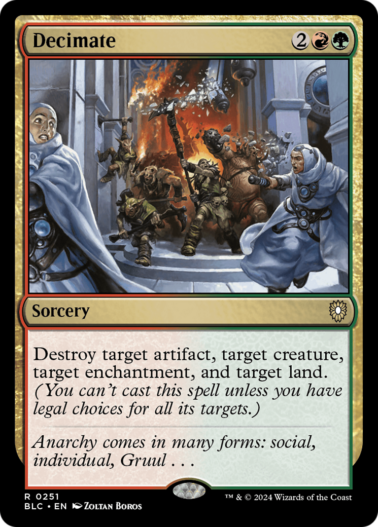 Image of Decimate [Bloomburrow Commander]