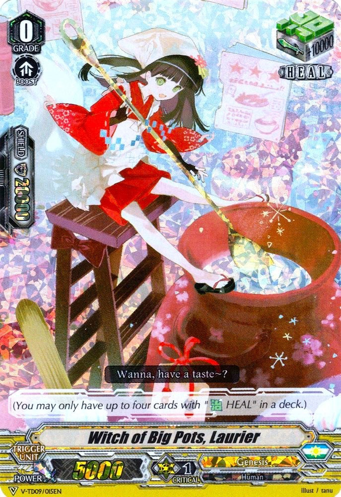 Image of Witch of Big Pots, Laurier (Parallel Foil) (V-TD09/015EN) [Shinemon Nitta]