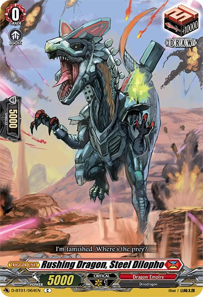 Image of Rushing Dragon, Steel Dilopho (D-BT01/064EN) [Genesis of the Five Greats]