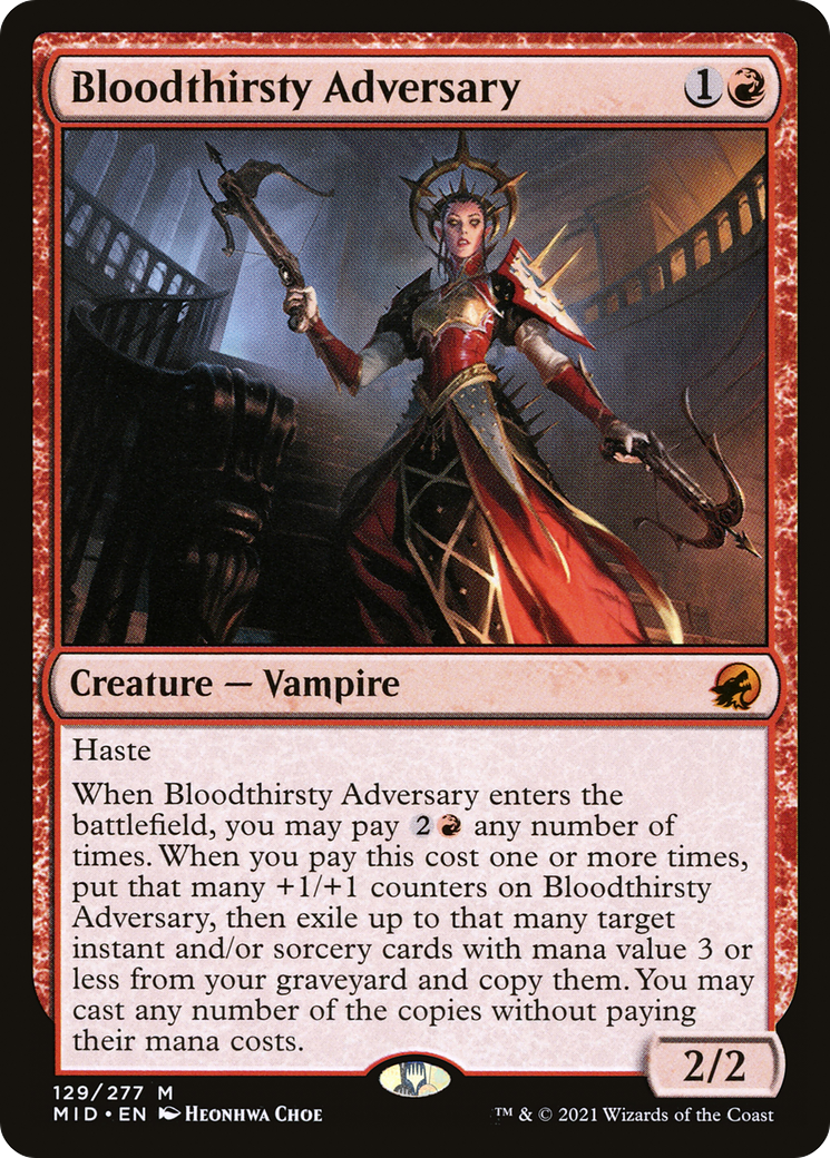 Image of Bloodthirsty Adversary [Innistrad: Midnight Hunt]