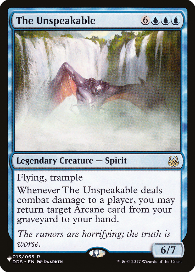 Image of The Unspeakable [The List]
