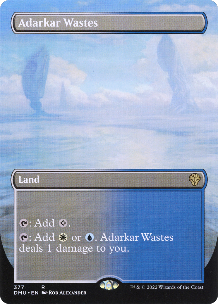 Image of Adarkar Wastes (Borderless Alternate Art) [Dominaria United]