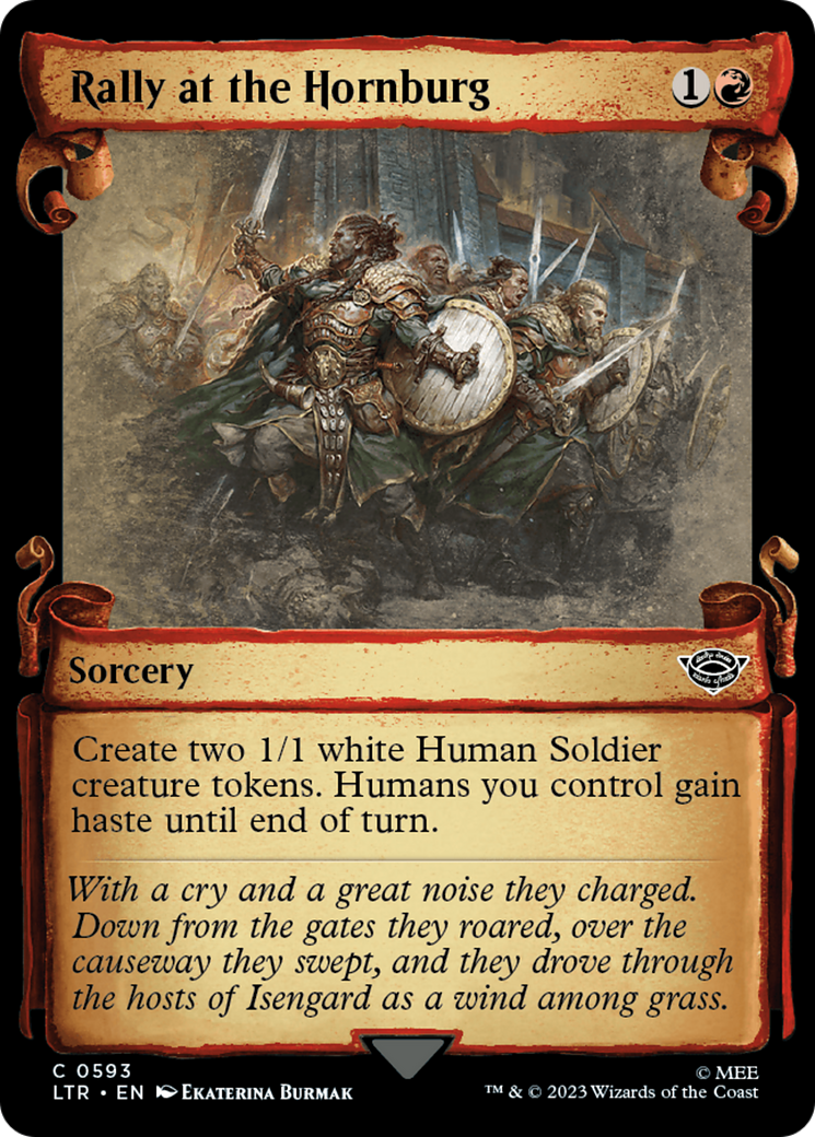 Image of Rally at the Hornburg [The Lord of the Rings: Tales of Middle-Earth Showcase Scrolls]