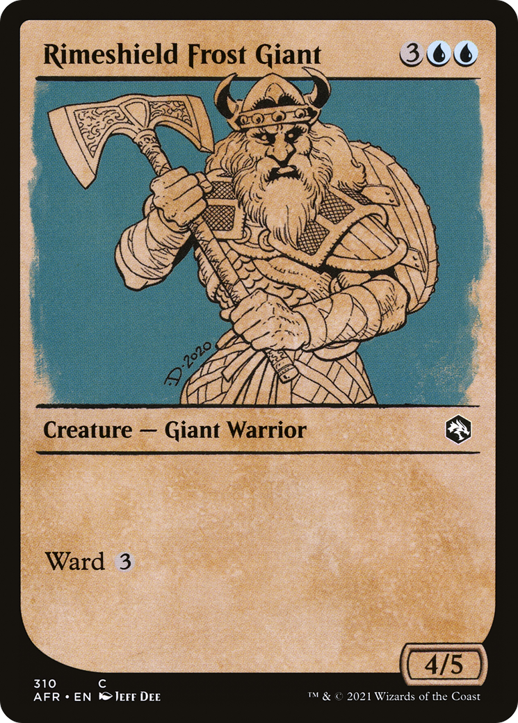 Image of Rimeshield Frost Giant (Showcase) [Dungeons & Dragons: Adventures in the Forgotten Realms]