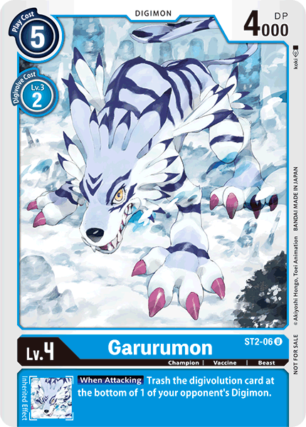 Image of Garurumon [ST2-06] (Alternate Art) [Starter Deck: Cocytus Blue]