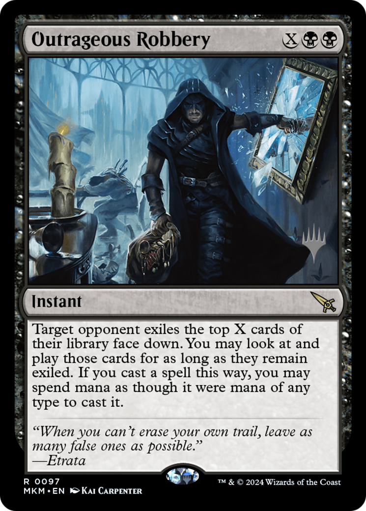 Image of Outrageous Robbery (Promo Pack) [Murders at Karlov Manor Promos]