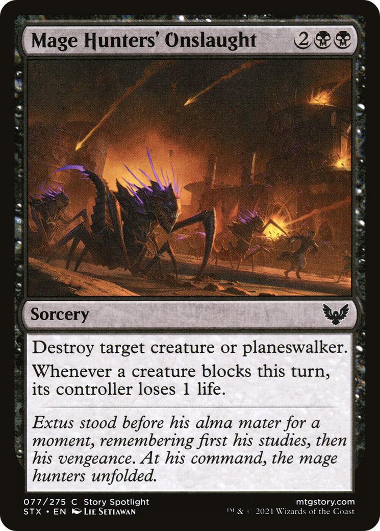 Image of Mage Hunters' Onslaught [Strixhaven: School of Mages]