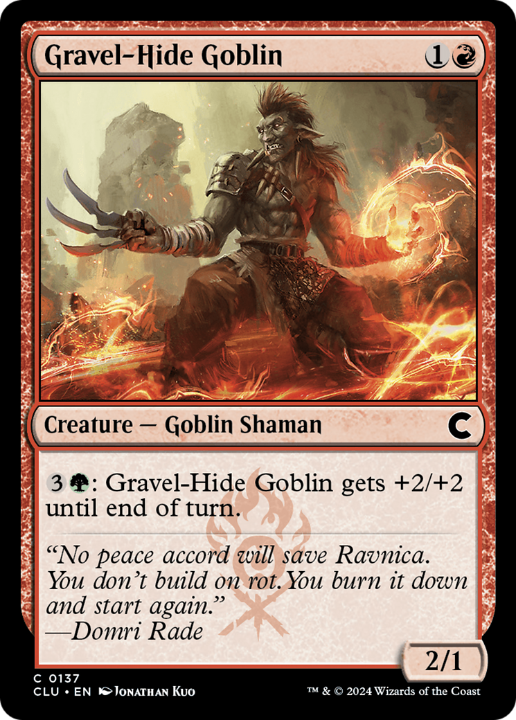 Image of Gravel-Hide Goblin [Ravnica: Clue Edition]