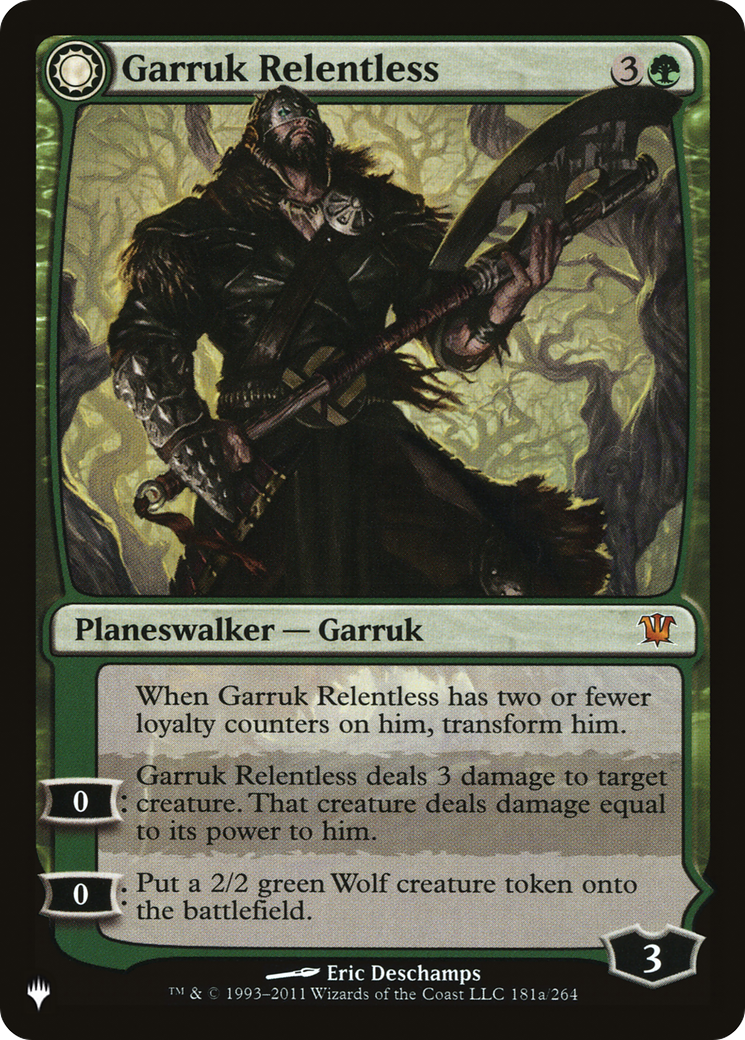 Image of Garruk Relentless // Garruk, the Veil-Cursed [Secret Lair: From Cute to Brute]