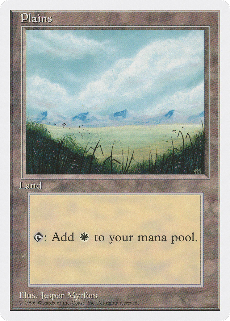 Image of Plains (No Trees, Signature on Bottom Right) [Introductory Two-Player Set]
