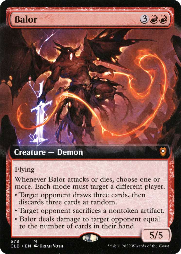 Image of Balor (Extended Art) [Commander Legends: Battle for Baldur's Gate]
