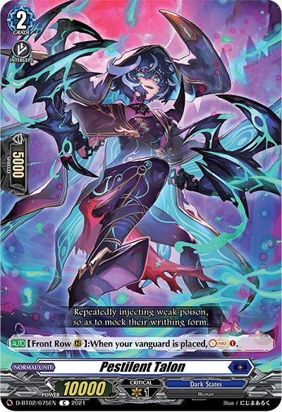 Image of Pestilent Talon (D-BT02/075EN) [A Brush with the Legends]
