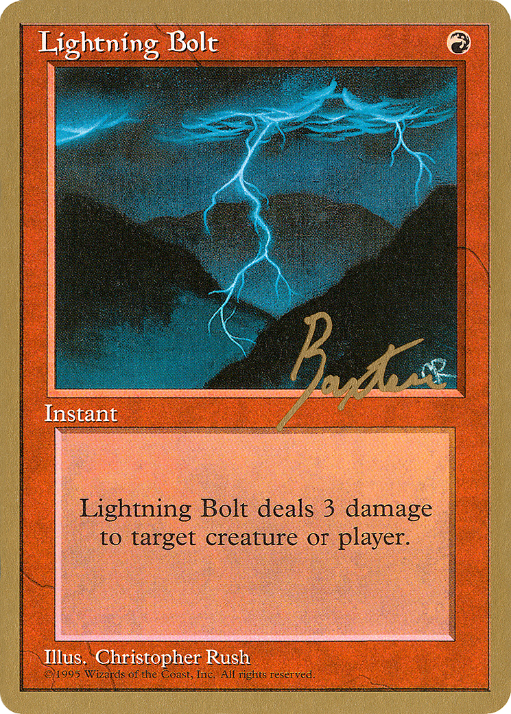 Image of Lightning Bolt (George Baxter) [Pro Tour Collector Set]