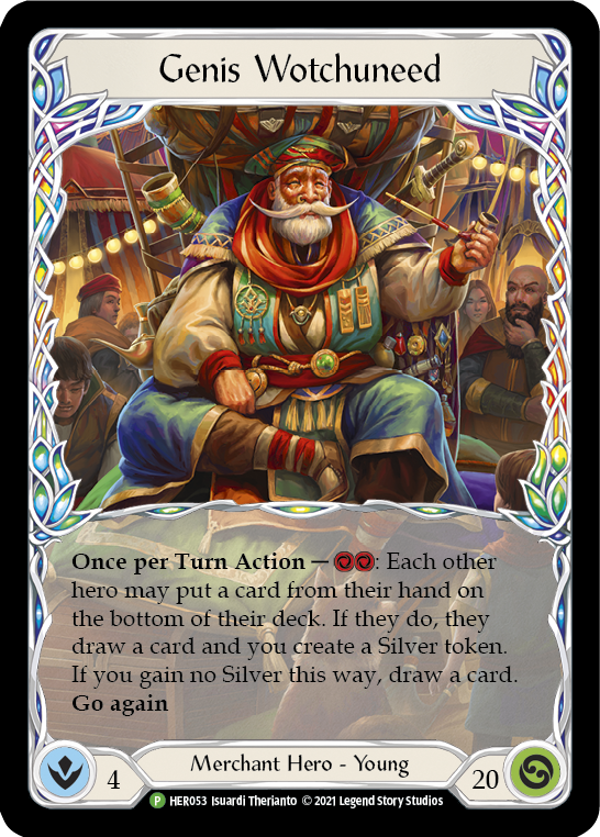 Image of Genis Wotchuneed [HER053] (Promo)  Cold Foil