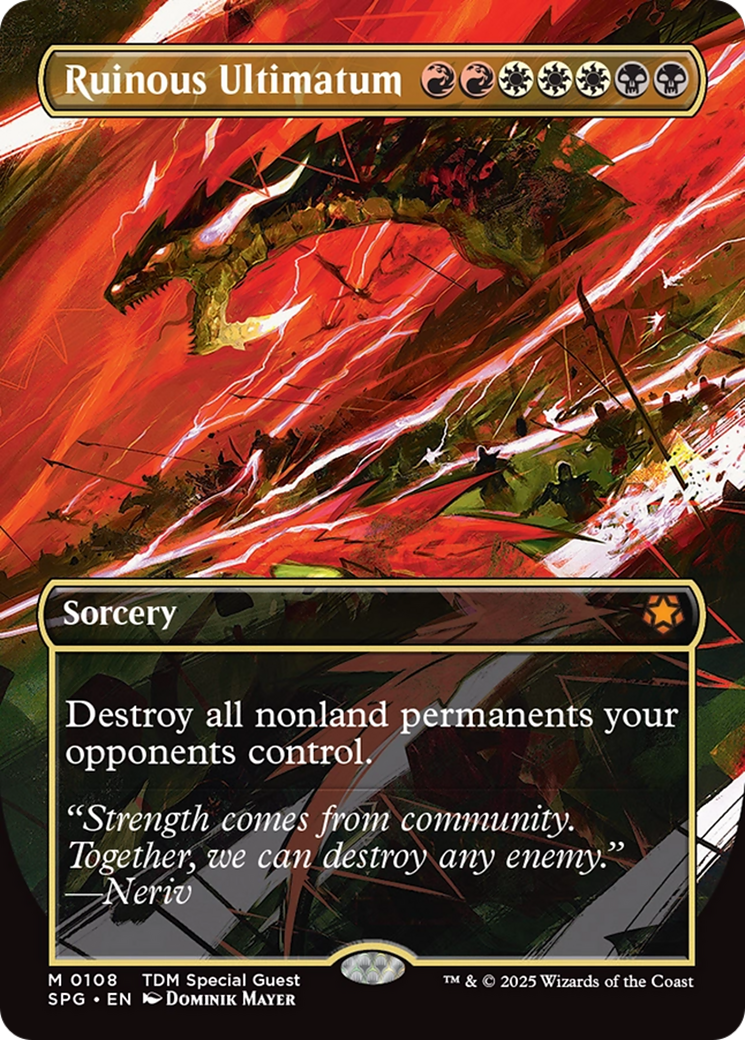 Image of Ruinous Ultimatum (Borderless) [Tarkir: Dragonstorm Special Guests]