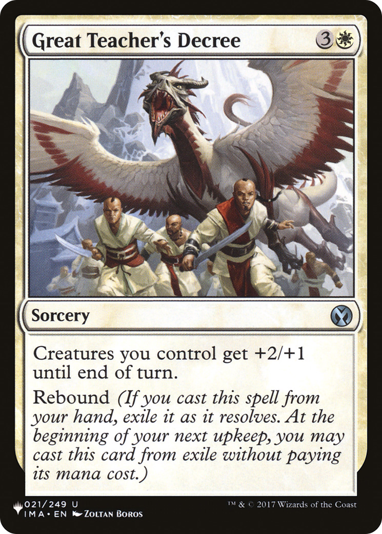Image of Great Teacher's Decree [The List]