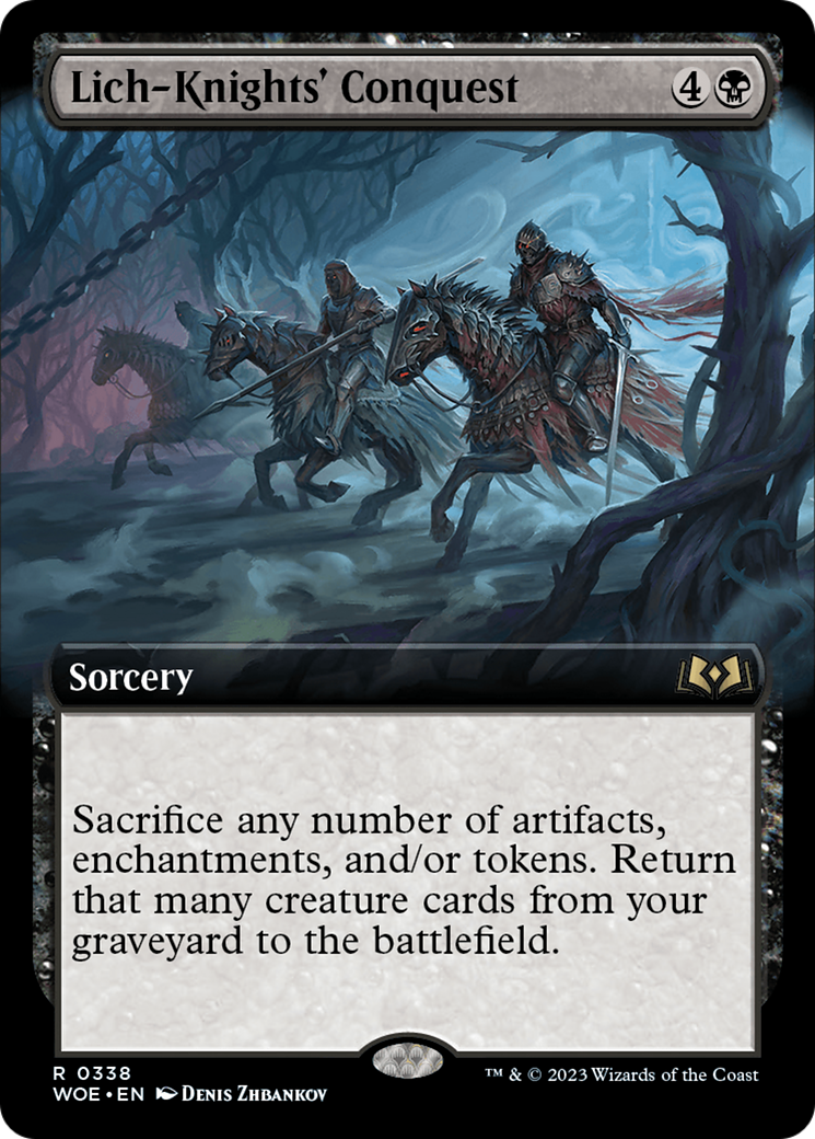 Image of Lich-Knights' Conquest (Extended Art) [Wilds of Eldraine]