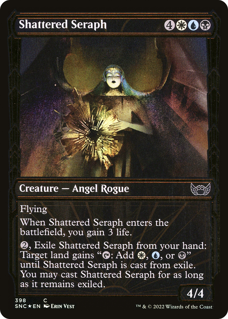 Image of Shattered Seraph (Showcase Golden Age Gilded Foil) [Streets of New Capenna]