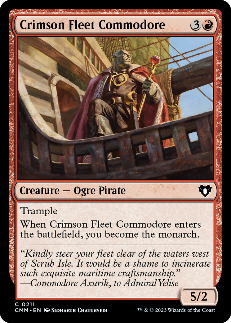 Image of Crimson Fleet Commodore [Commander Masters]