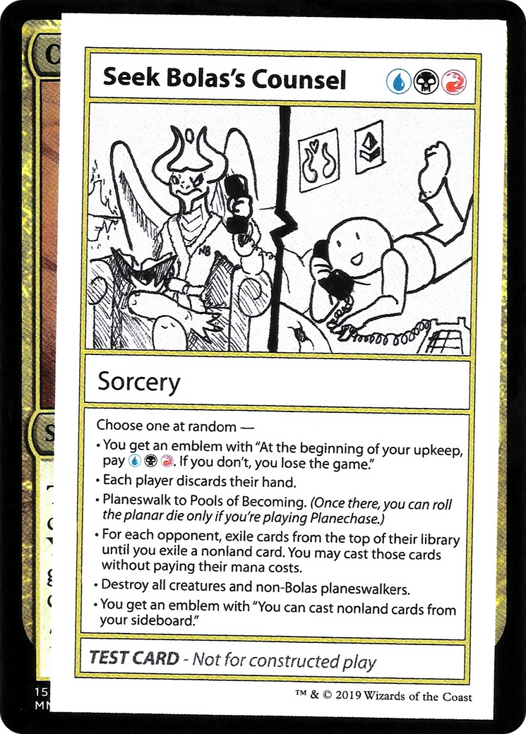Image of Seek Bolas's Counsel (2021 Edition) [Mystery Booster Playtest Cards]