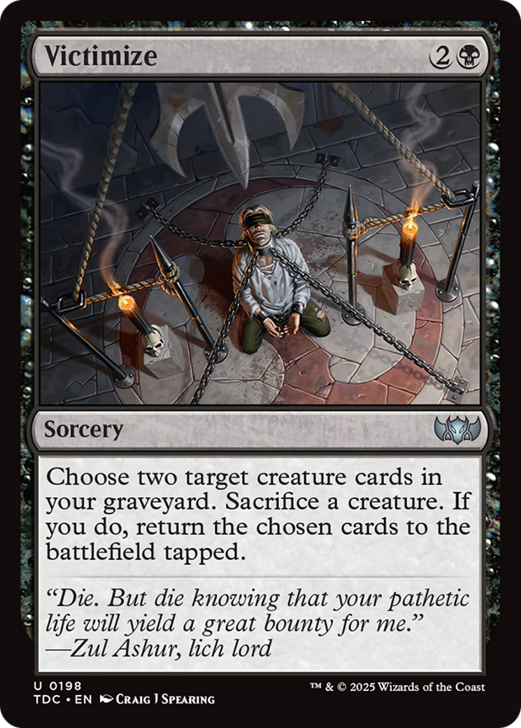Image of Victimize [Tarkir: Dragonstorm Commander]