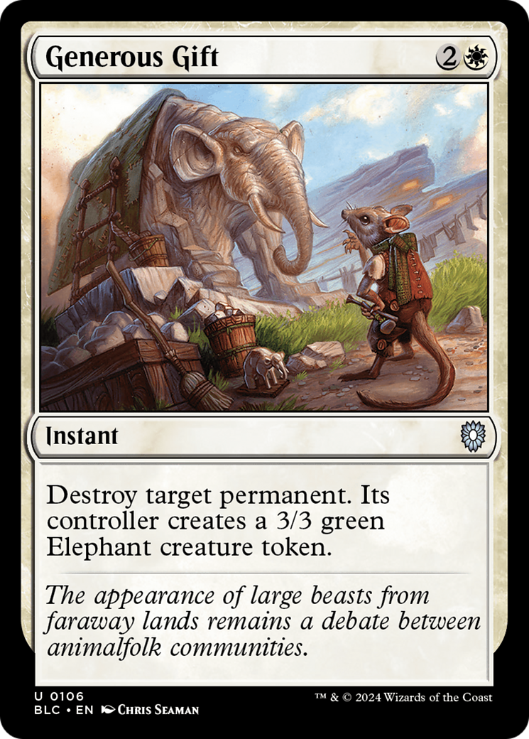 Image of Generous Gift [Bloomburrow Commander]